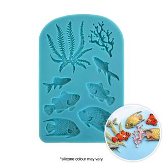 ASSORTED FISH AND SEAWEED SILICONE MOULD