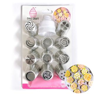 CAKE CRAFT | RUSSIAN PIPING TIP SET | 13 PIECE SET