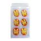 IRON MAN | SUGAR DECORATIONS | 6 PIECE PACK