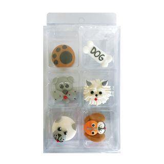 DOGS | SUGAR DECORATIONS | 6 PIECE PACK