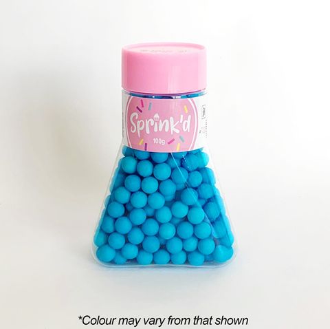 SPRINK'D | SUGAR BALLS | BRIGHT BLUE | 8MM | 100G