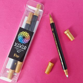 VIVID | EDIBLE METALLIC MARKERS | ROSE GOLD | 3PK