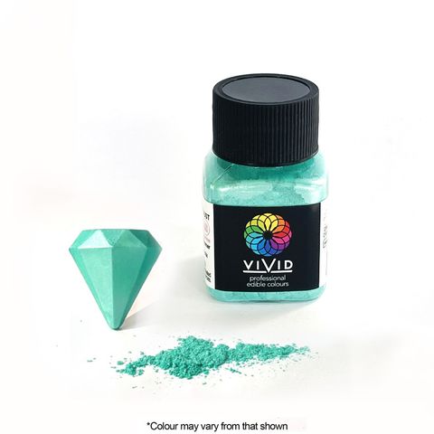 VIVID | AQUA SHIMMER | EDIBLE METALLIC DUST | 10G