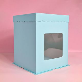 CAKE CRAFT | BLUE | 8X8X10.2 INCH CAKE BOX | RETAIL PACK