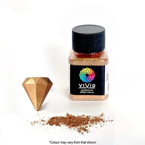 VIVID | SHIMMER ROSE GOLD | EDIBLE METALLIC DUST | 10G