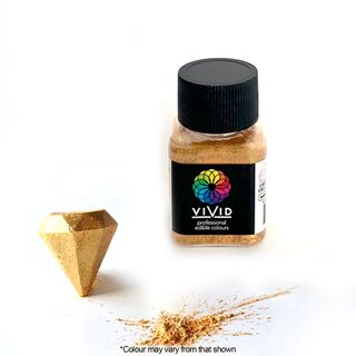 VIVID | ANTIQUE SHIMMER GOLD | EDIBLE METALLIC DUST | 10G