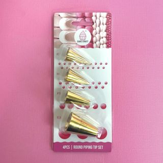 CAKE CRAFT | ROUND PIPING TIP SET | 4 PIECE SET