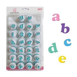 CAKE CRAFT | MINI UPPERCASE ALPHABET CUTTERS