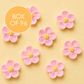LARGE 5 PETAL SUGAR FLOWERS PINK | BOX OF 96