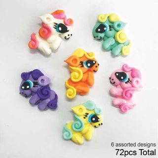 LITTLE PONY/PONIES | SUGAR DECORATIONS | BOX OF 72