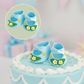 SUGAR BOOTIE BLUE | SUGAR DECORATIONS | 1 PAIR
