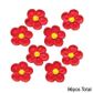 LARGE 5 PETAL SUGAR FLOWERS RED | BOX OF 96