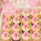 TINY PINK ROSE AND LEAF | SUGAR FLOWERS | BOX OF 144