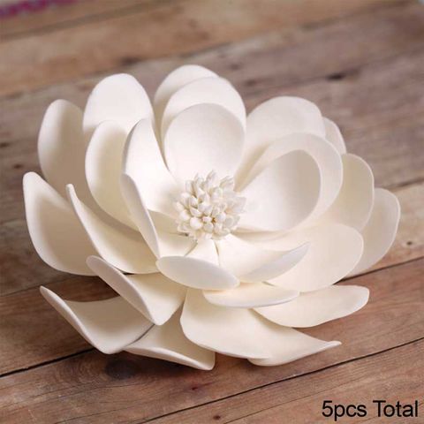 DAHLIA WHITE | SUGAR FLOWERS | BOX OF 5