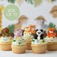 LARGE SAFARI ANIMAL FULL BODY | SUGAR DECORATIONS | BOX OF 72