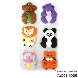 LARGE SAFARI ANIMAL FULL BODY | SUGAR DECORATIONS | BOX OF 72