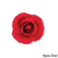 SINGLE ROSE MEDIUM RED | SUGAR FLOWERS | BOX OF 16