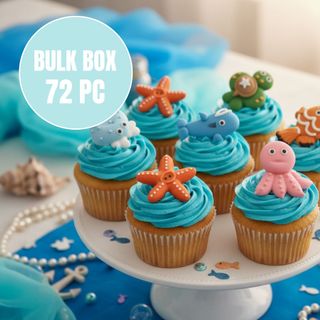 LARGE SEA ANIMAL | SUGAR DECORATIONS | BOX OF 72