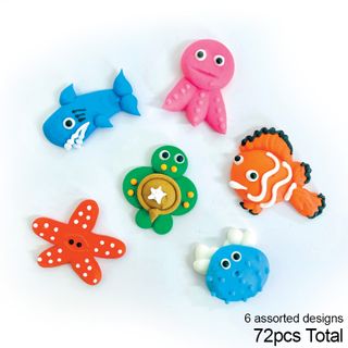 LARGE SEA ANIMAL | SUGAR DECORATIONS | BOX OF 72