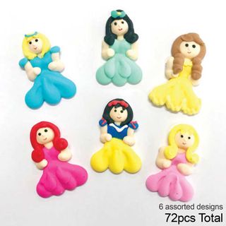 FLAT PRINCESS | SUGAR DECORATIONS | BOX OF 72