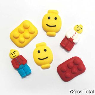 LEGO | SUGAR DECORATIONS | BOX OF 72