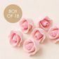 SINGLE ROSE SMALL PINK | SUGAR FLOWERS | BOX OF 18