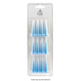 WISH | BULLET CANDLES | BLUE | 12 CANDLES