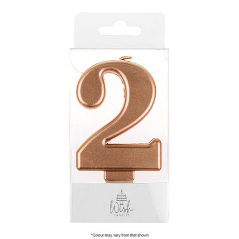 WISH | NUMBER 2 | ROSE GOLD METALLIC CANDLE