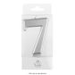 WISH | NUMBER 7 | SILVER METALLIC CANDLE