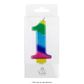 WISH | NUMBER 1 | RAINBOW GOLD METALLIC CANDLE