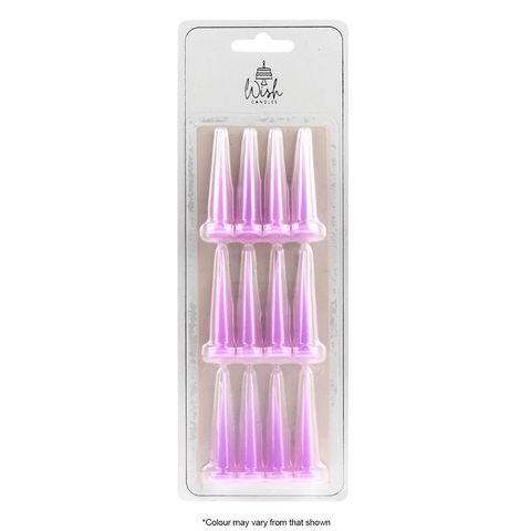 WISH | BULLET CANDLES | PURPLE | 12 CANDLES