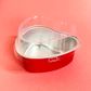 CAKE CRAFT | FOIL BAKING CUP WITH LID | HEART | RED | 50 PACK