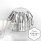 CAKE CRAFT | RIPPLE BAKING CUP | SILVER | 24 PACK