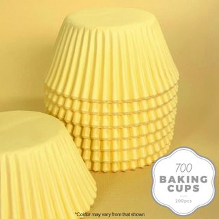 CAKE CRAFT | 700 BAKING CUP | PASTEL YELLOW | 200 PACK