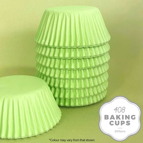 CAKE CRAFT | 408 BAKING CUP | PASTEL GREEN | 200 PACK