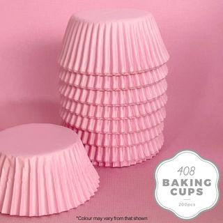 CAKE CRAFT | 408 BAKING CUP | PASTEL PINK | 200 PACK