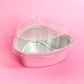 CAKE CRAFT | FOIL BAKING CUP WITH LID | HEART | LIGHT PINK | 50 PACK