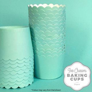 CAKE CRAFT | ICE CREAM BAKING CUP | PASTEL TEAL | 24 PACK