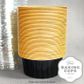 CAKE CRAFT | FOIL BAKING CUP WITH LID | ROUND | BLACK & GOLD | 50 PACK