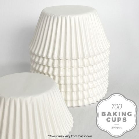 CAKE CRAFT | 700 BAKING CUP | WHITE | 200 PACK