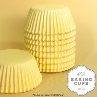 CAKE CRAFT | 408 BAKING CUP | PASTEL YELLOW | 200 PACK