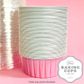 CAKE CRAFT | FOIL BAKING CUP WITH LID | ROUND | LIGHT PINK | 50 PACK