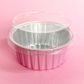 CAKE CRAFT | FOIL BAKING CUP WITH LID | ROUND | LIGHT PINK | 50 PACK