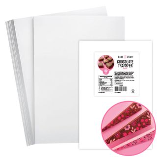 CAKE CRAFT | CHOCOLATE TRANSFER SHEETS | PACK OF 50