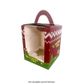 CHRISTMAS CUPCAKE BOX | 1 HOLE WITH HANDLE