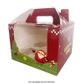 CHRISTMAS CUPCAKE BOX | 4 HOLE WITH HANDLE