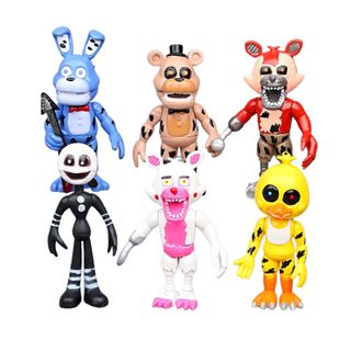 FIVE NIGHTS AT FREDDYS | PLASTIC FIGURINES | 6 PIECE SET