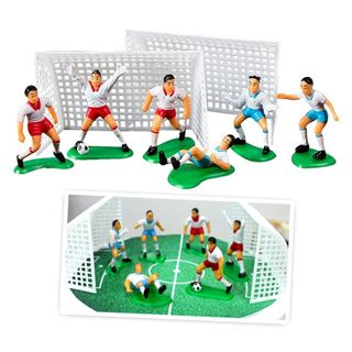 FOOTBALL / SOCCER | PLASTIC FIGURINES | 8 PIECE SET