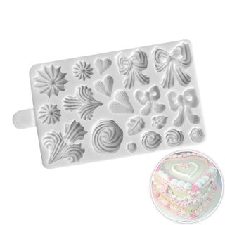 PIPED SCALLOPS SILICONE MOULD