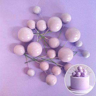 LILAC | DECO FOAM BALL TOPPER | 20 PC SET